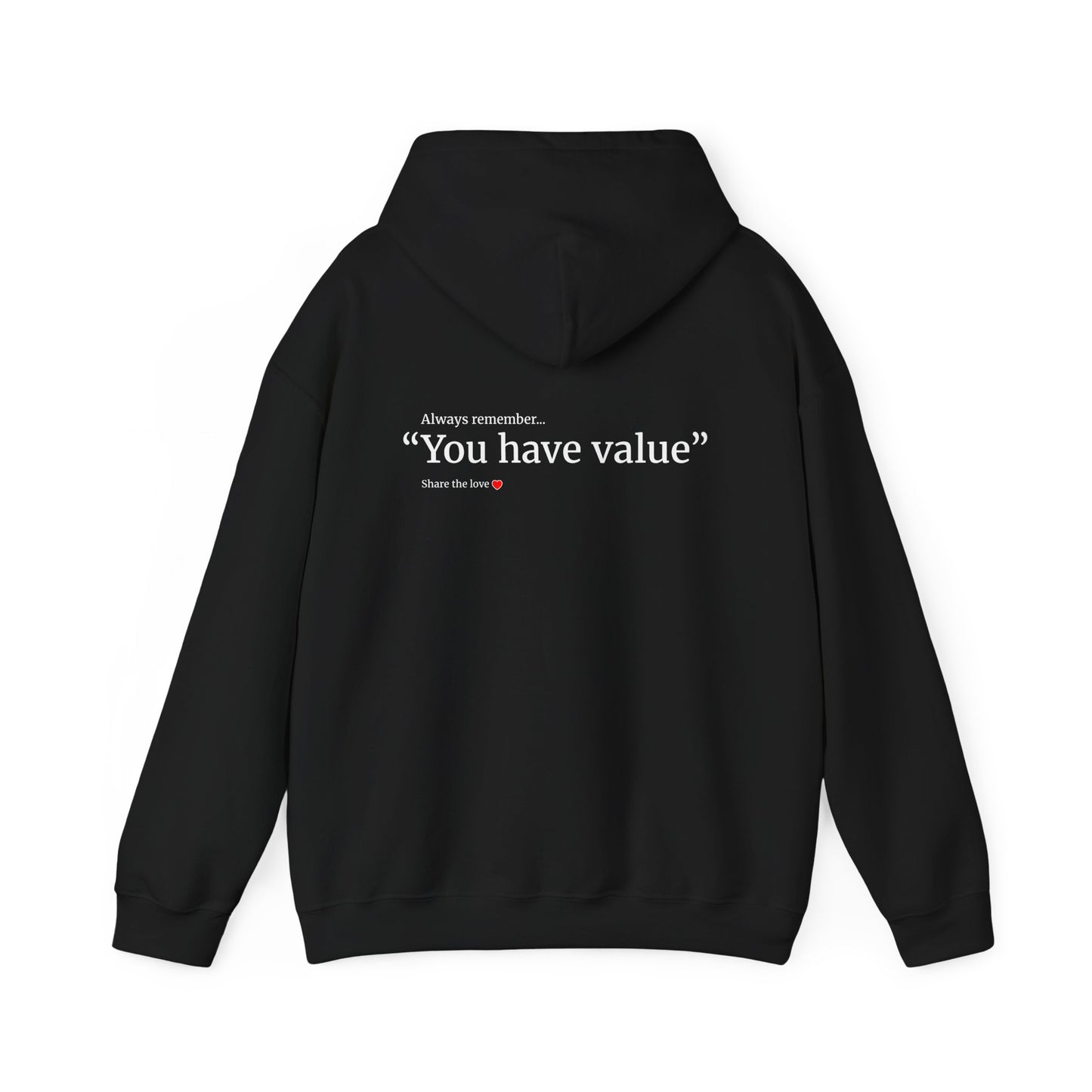 Unisex motivational Hoodie - "I have value"