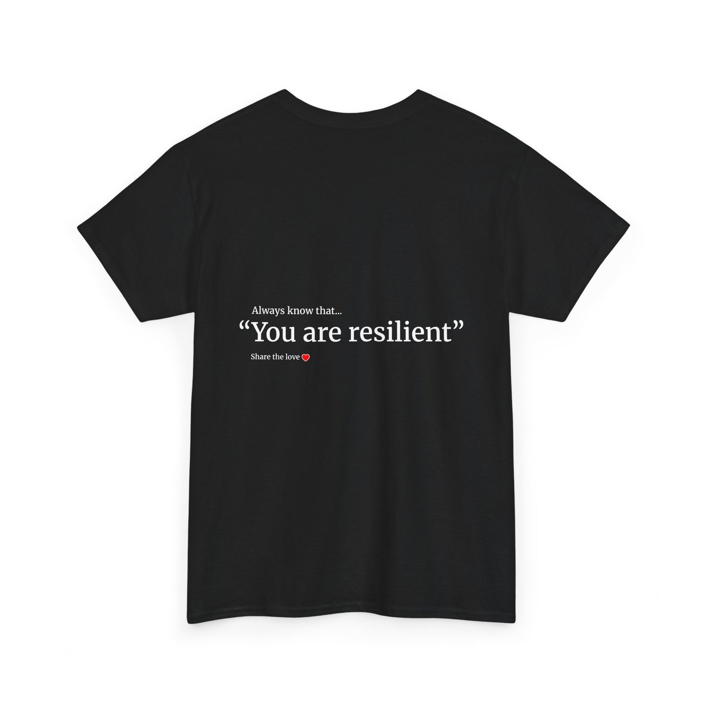"I am resilient" Unisex Heavy Cotton Tee Affirmation shirt