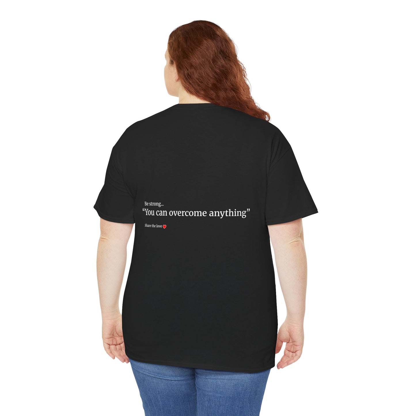 "I can overcome anything" Unisex Heavy Cotton Tee Affirmation shirt