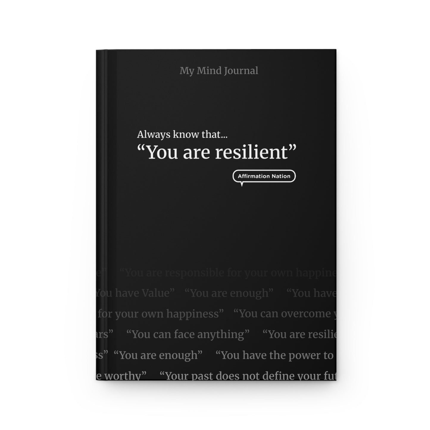 Motivational Hardcover Journal - You are resilient.