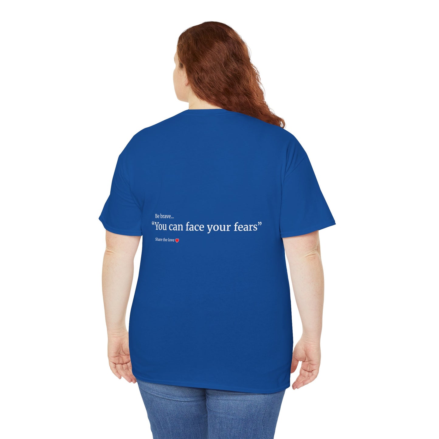 "I can face my fears" Unisex Heavy Cotton Tee Affirmation shirt