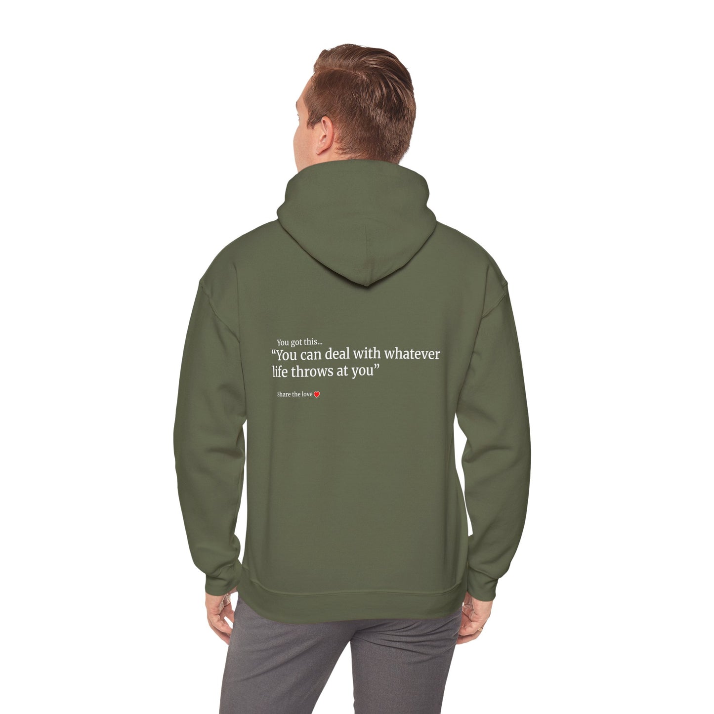 Unisex motivational Hoodie - "I can handle whatever life throws at me"