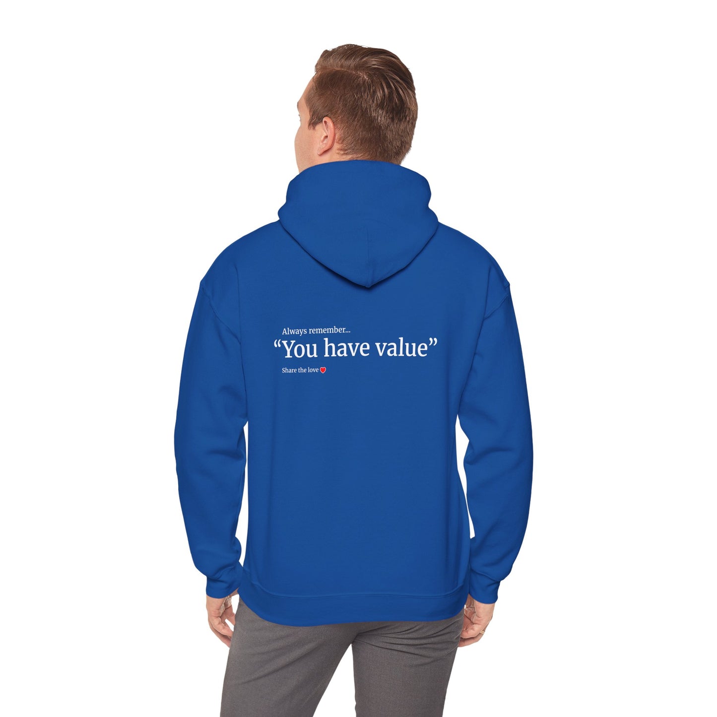 Unisex motivational Hoodie - "I have value"