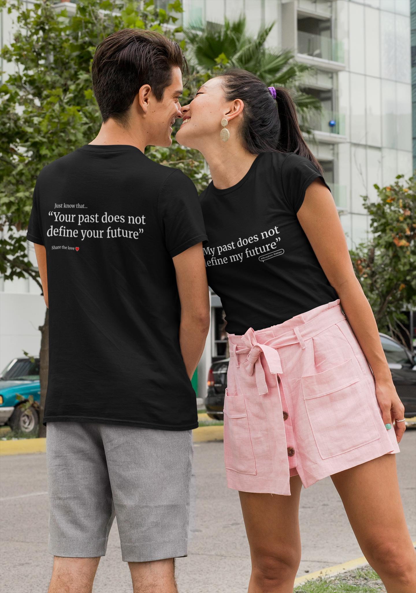 "My past does not define my future" Unisex Heavy Cotton Tee Affirmation shirt