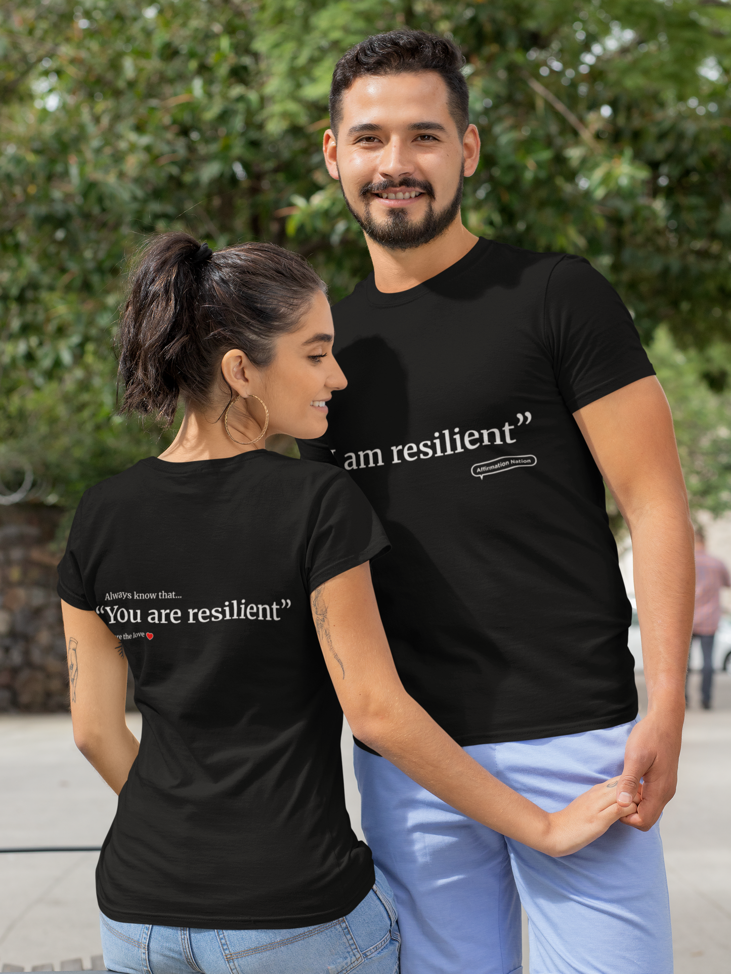 "I am resilient" Unisex Heavy Cotton Tee Affirmation shirt