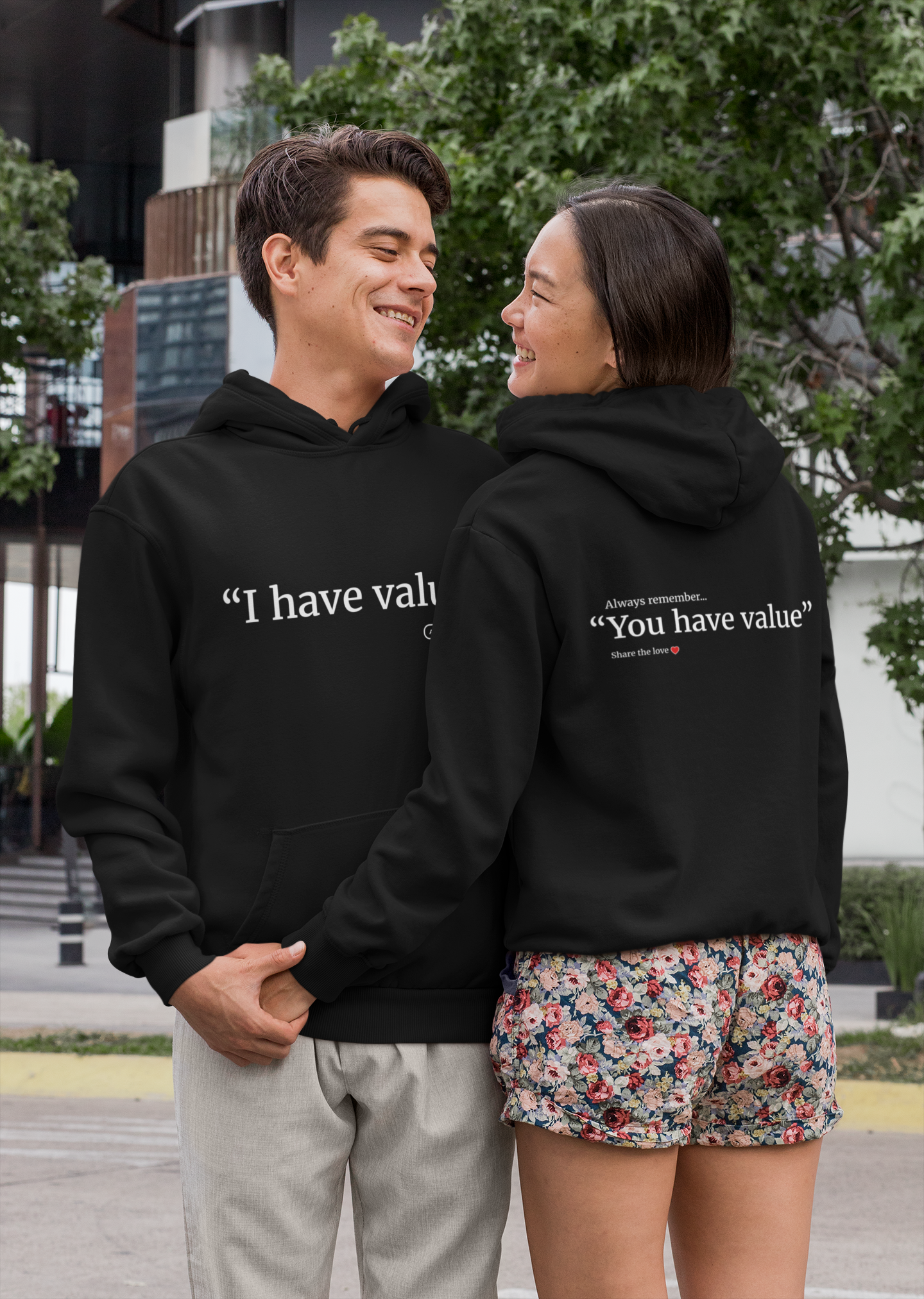 Unisex motivational Hoodie - "I have value"