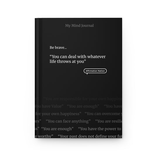 Motivational Hardcover Journal - You can deal with whatever life throws at you.