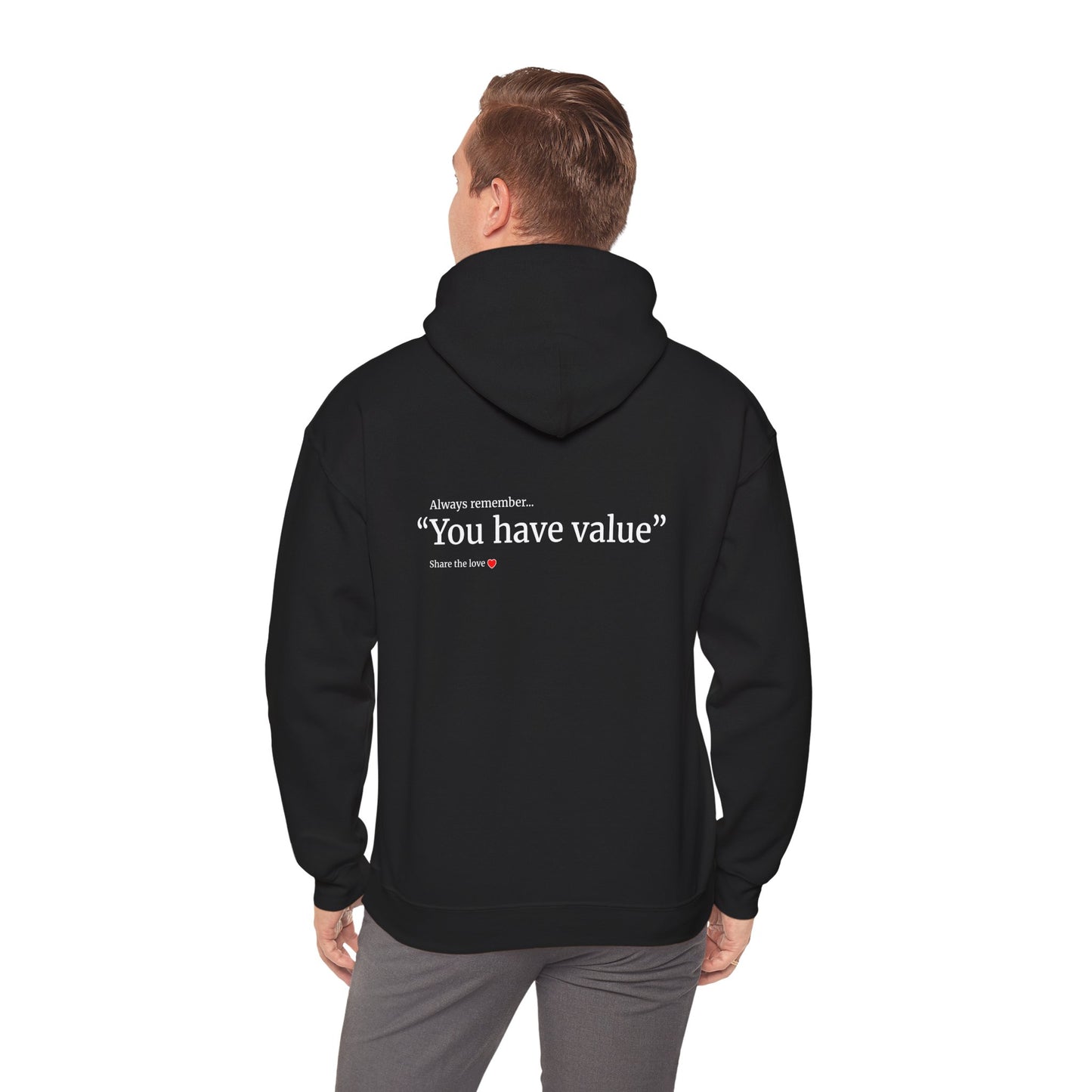 Unisex motivational Hoodie - "I have value"