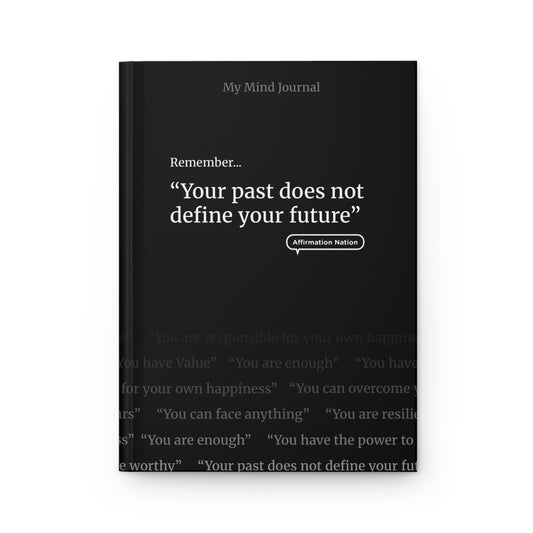 Motivational Hardcover Journal - Your past does not define your future.